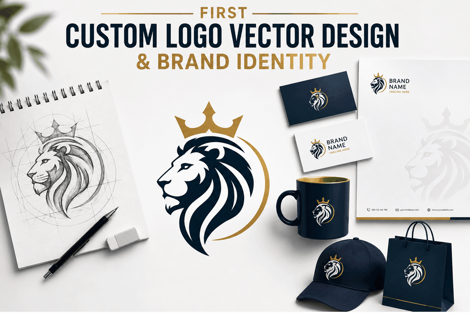 Custom Logo Vector Design & Brand Identity Systems