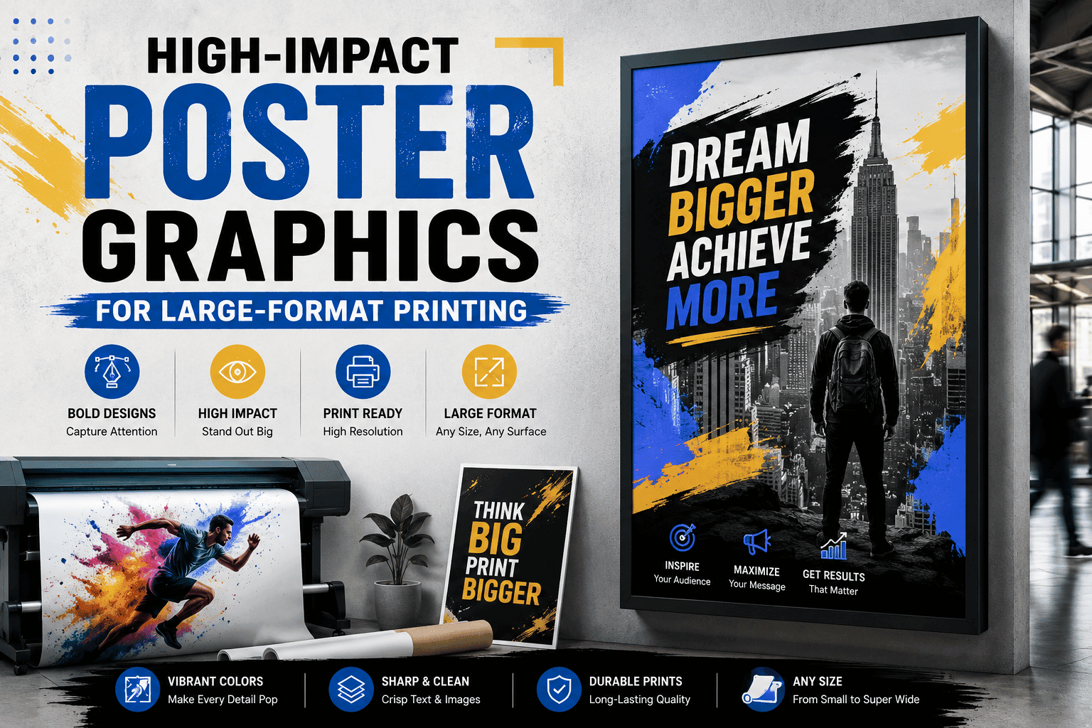 High-Impact Poster Graphics for Large-Format Printing