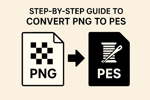 How to convert PNG to PES for embroidery complete guide thumbnail with file icons